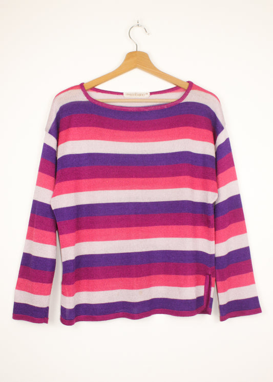 Vintage striped colorful sweatshirt