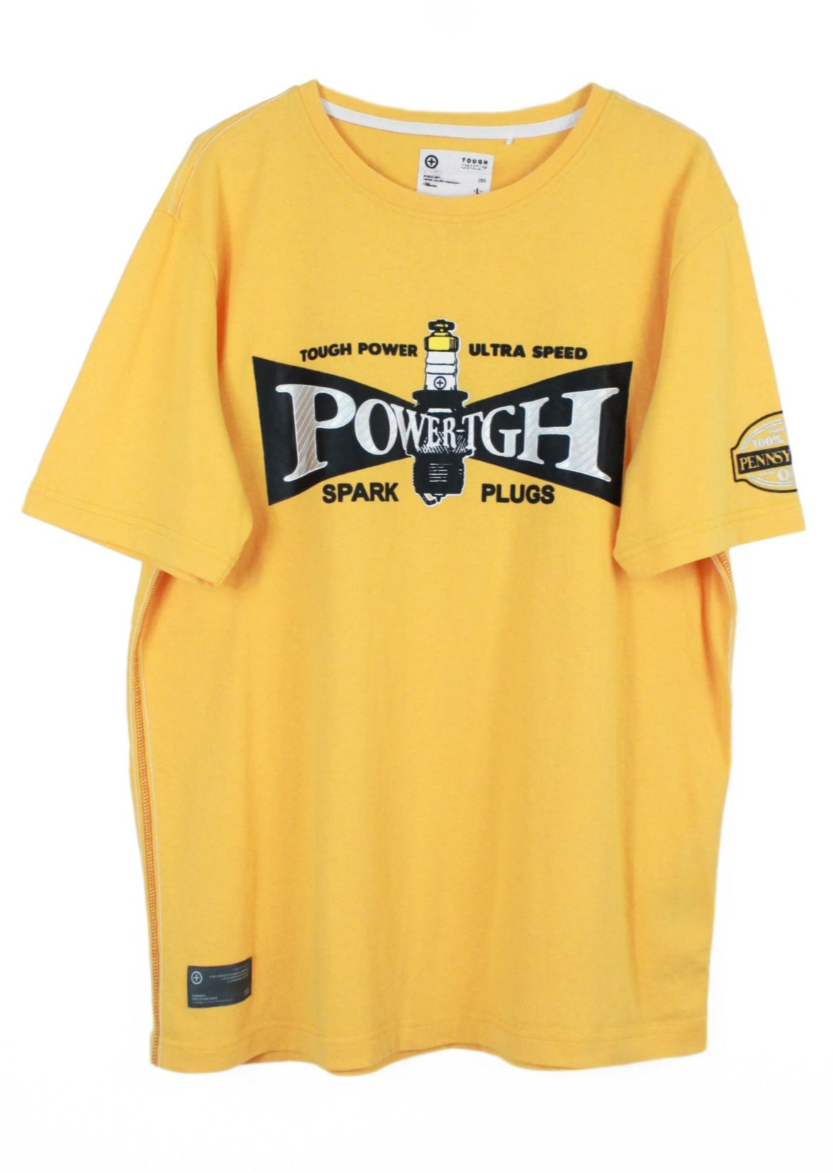 Žluté tričko Tough Jeansmith s potiskem