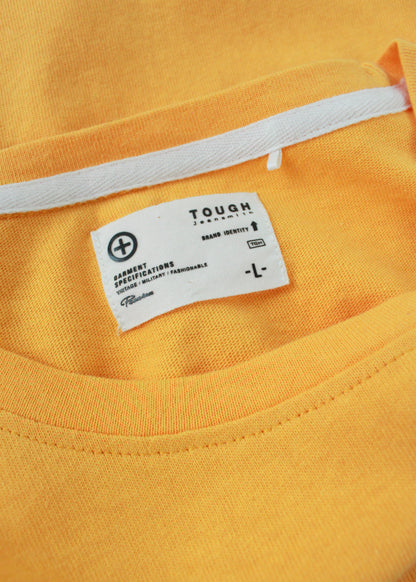 Žluté tričko Tough Jeansmith s potiskem