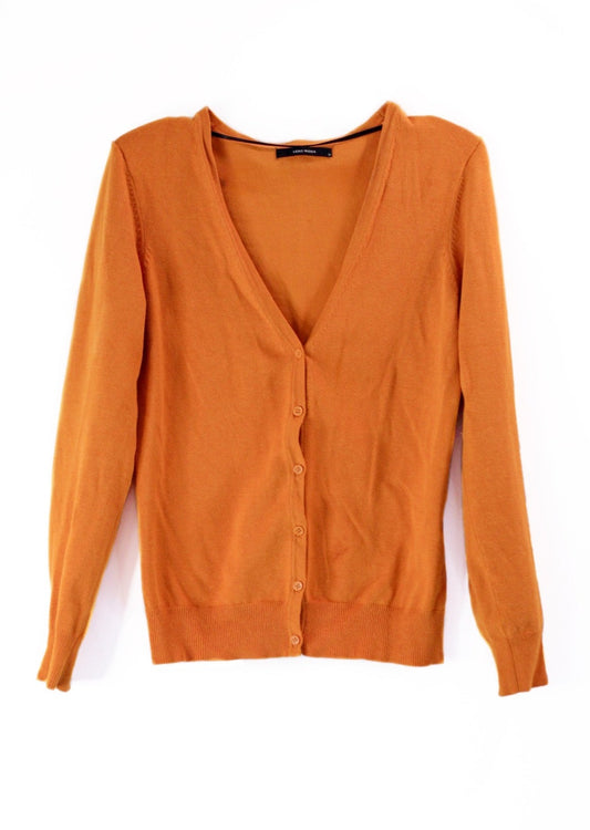 Orange women's cardigan