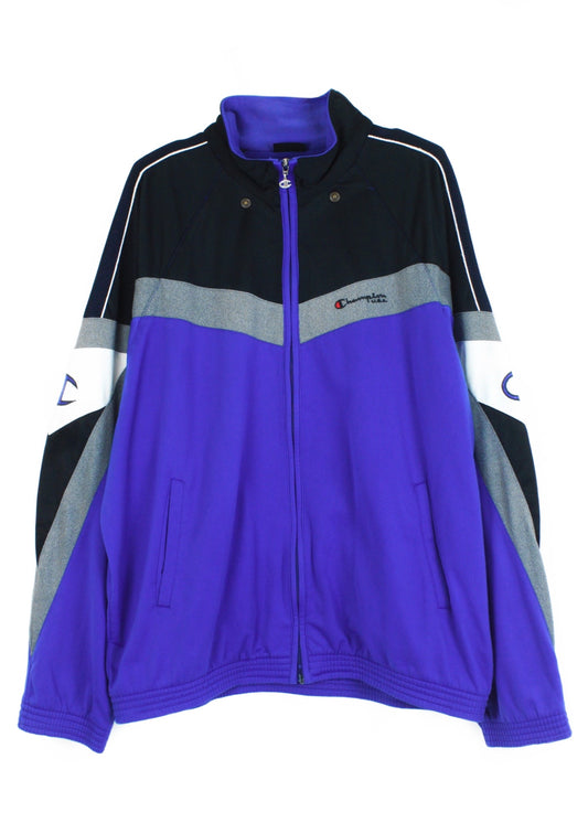 Vintage Champion track jacket in purple