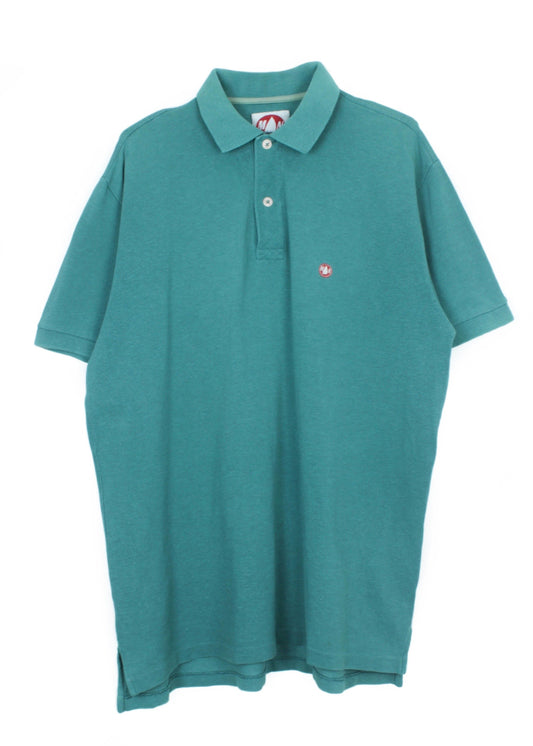 Vintage polo t-shirt in blue smoke color