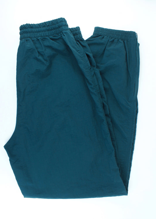 Vintage wind pants in dark green (with pockets)