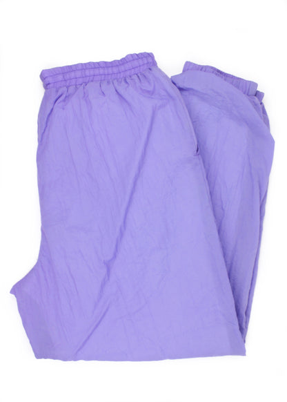 Vintage wind pants in purple (with pockets)