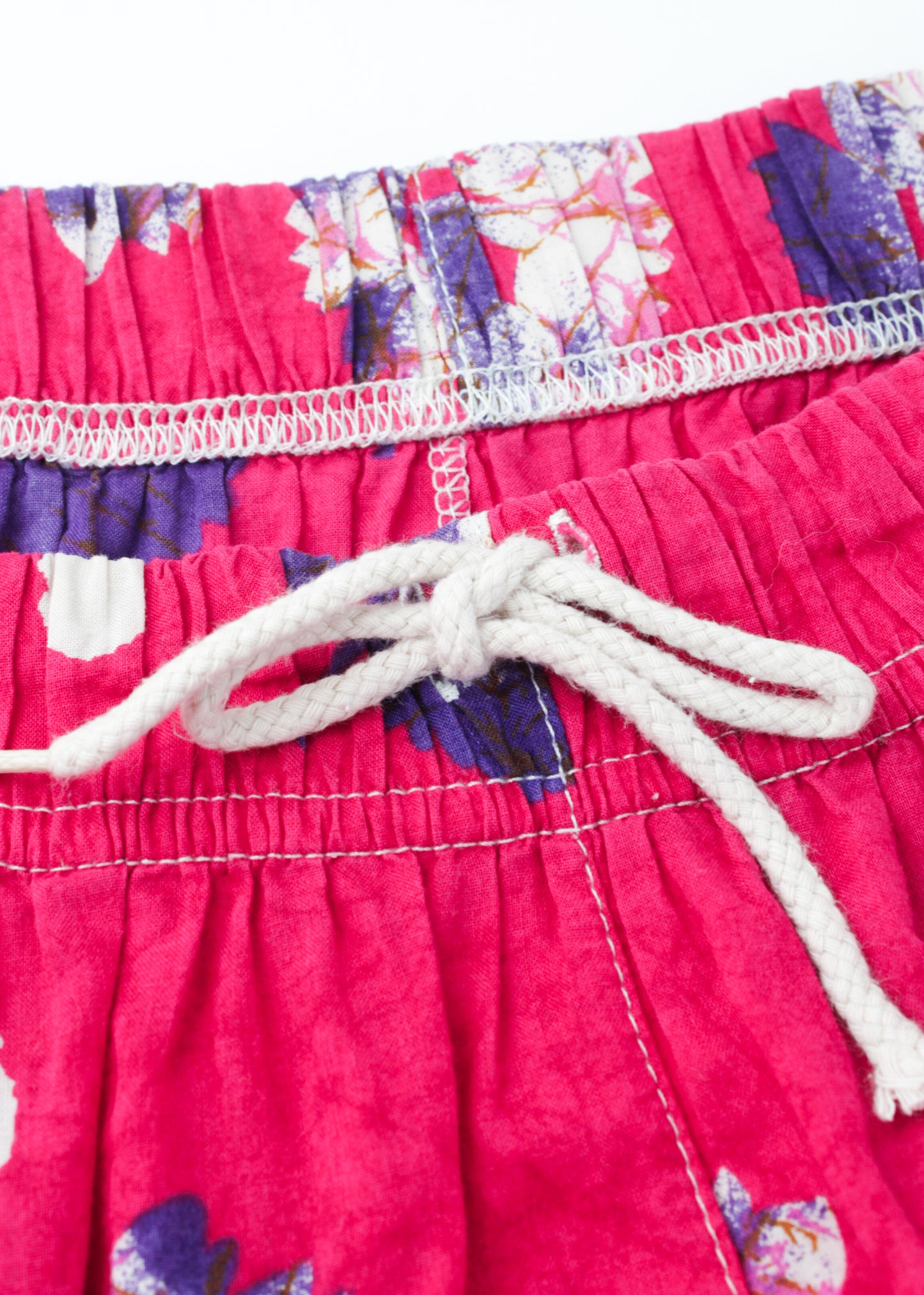 Vintage beach shorts in pink (with pockets)