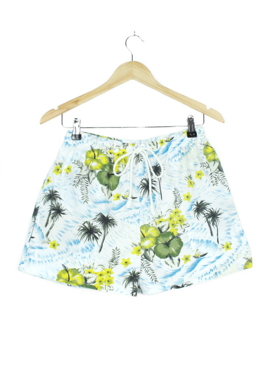 Vintage Hawaii printed beach shorts (with pockets)