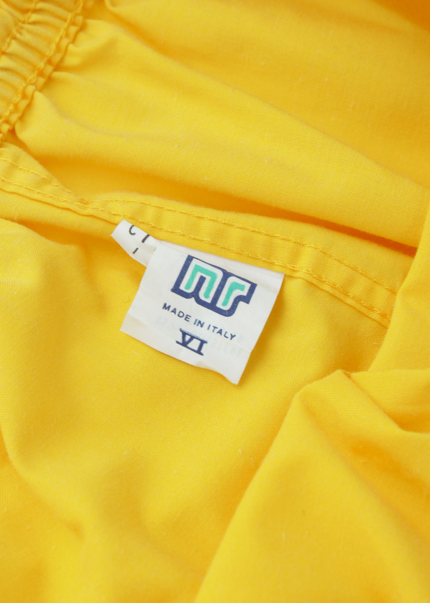 Vintage beach shorts in yellow