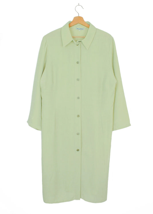 Vintage shirt dress in light green