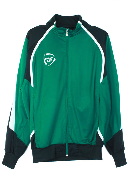 Saller track jacket in green and black