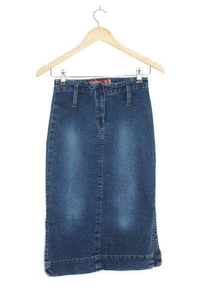 Vintage midi jean skirt