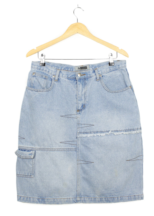 Vintage jean skirt in light blue