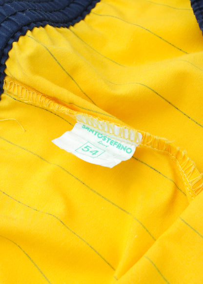 Vintage Santo Stefano striped running shorts in yellow