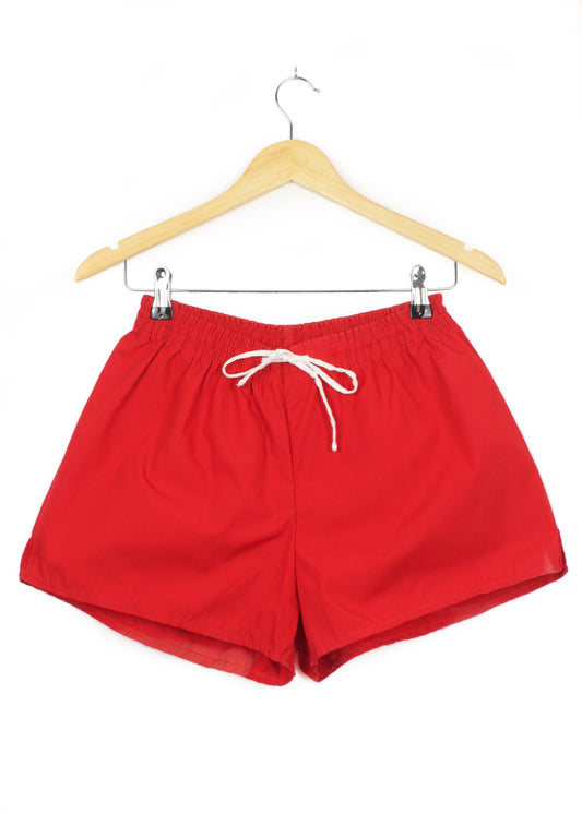 Vintage sport shorts in red