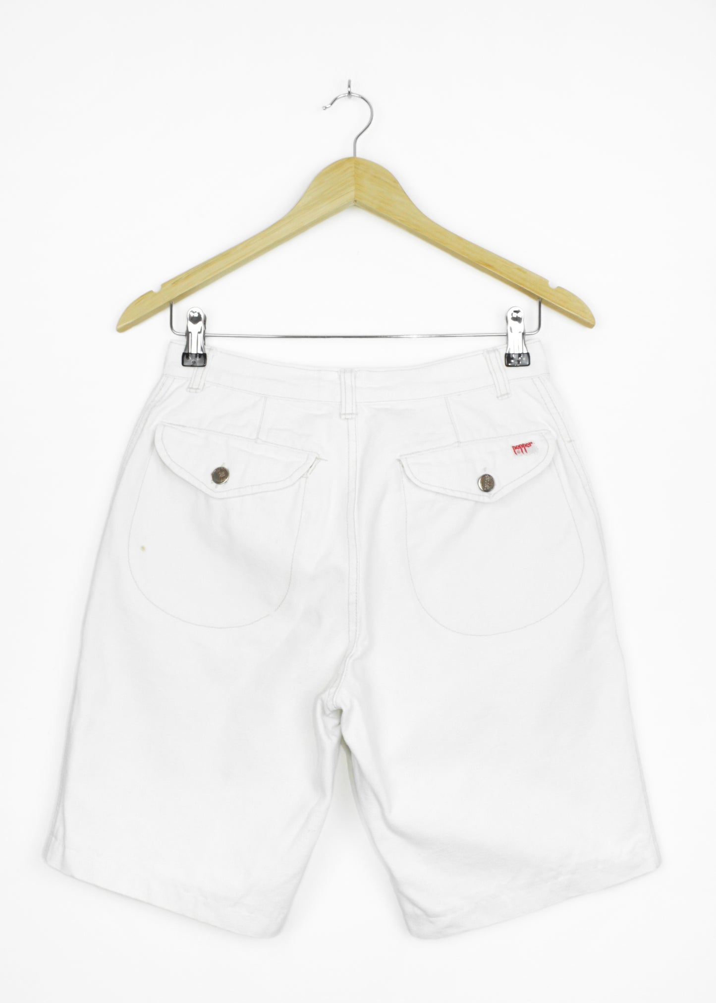 Vintage Pepper jean shorts in white