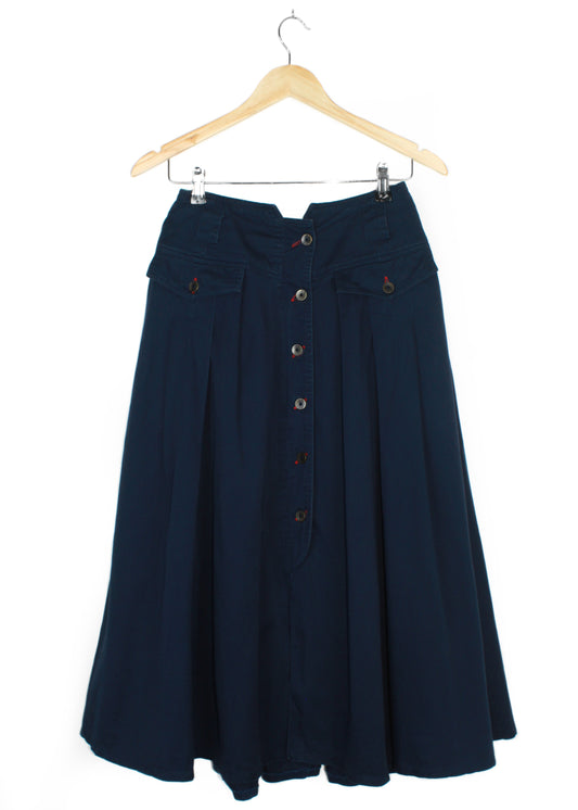 Vintage gore skirt in dark blue