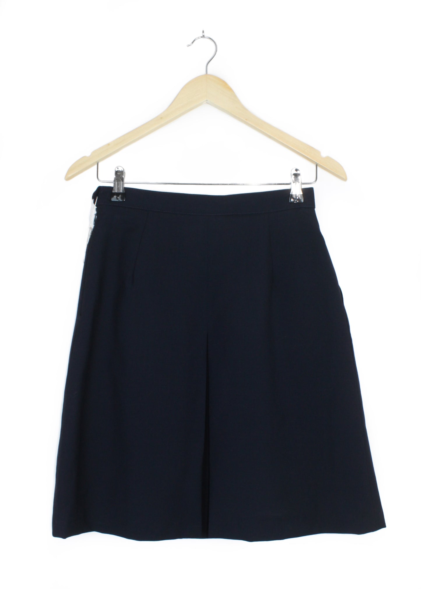 Woolen skirt in dark blue