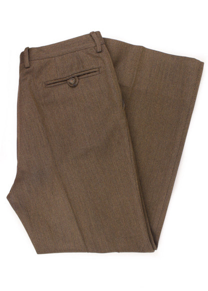 Vintage woolen trousers in brown