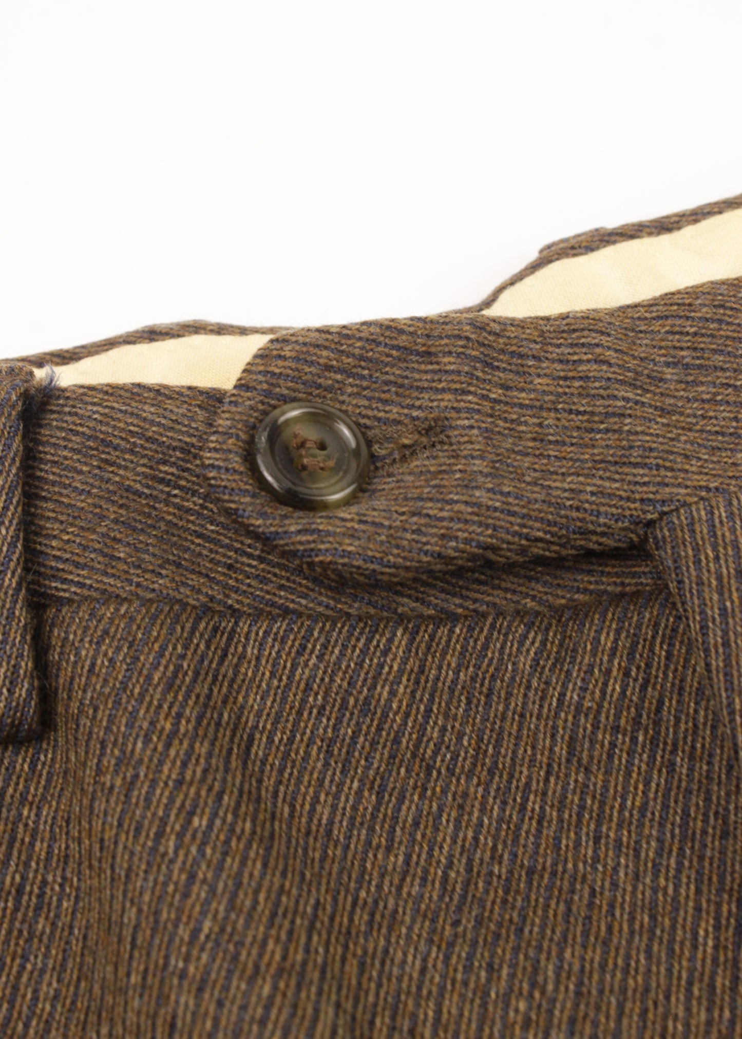 Vintage woolen trousers in brown