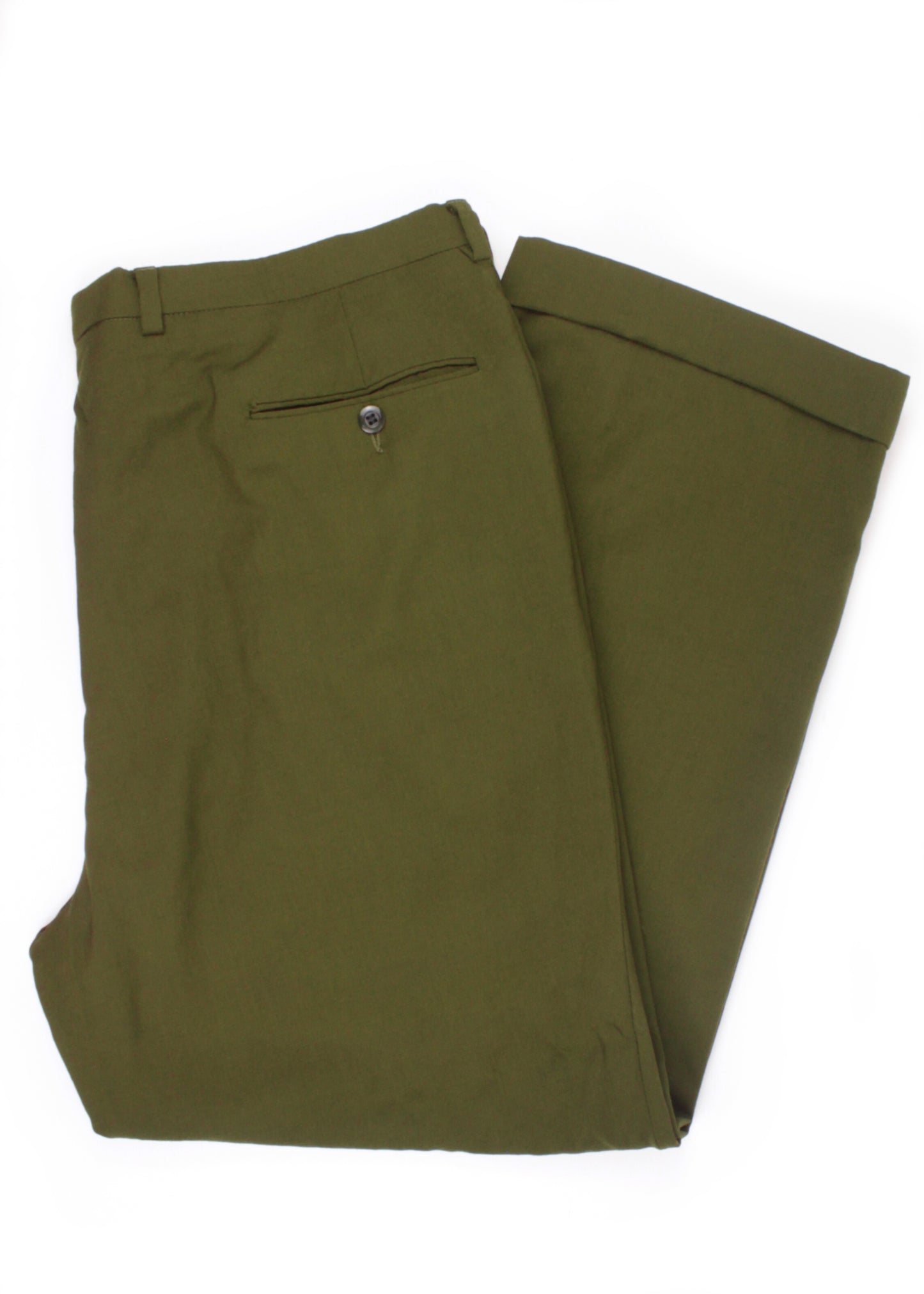 Vintage linen trousers in khaki