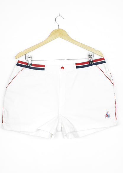 Vintage Santo Stefano tennis shorts in white (with pockets)