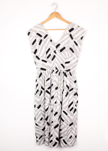 Retro printed summer dress