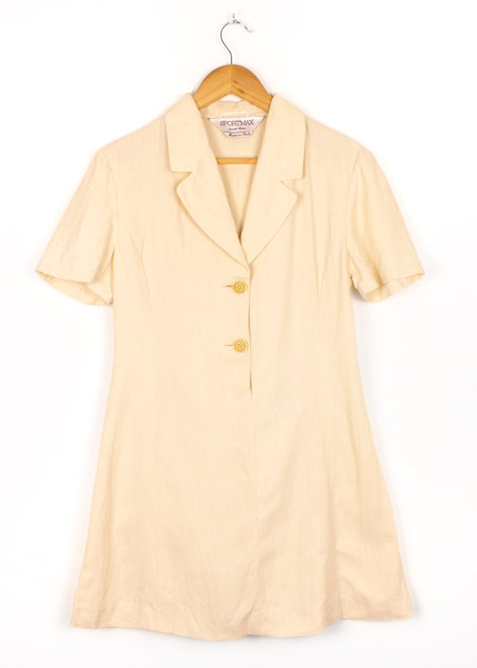 Linen summer dress in cream