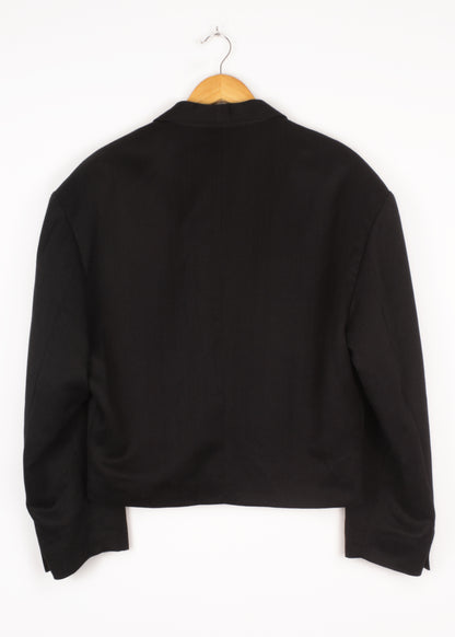 Women's crop jacket in black