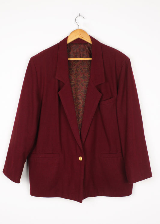 Jacket in burgundy