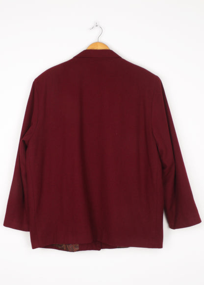 Jacket in burgundy