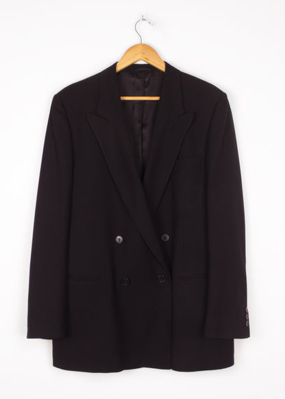 Woolen jacket in deep blue