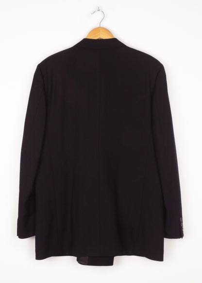Woolen jacket in deep blue