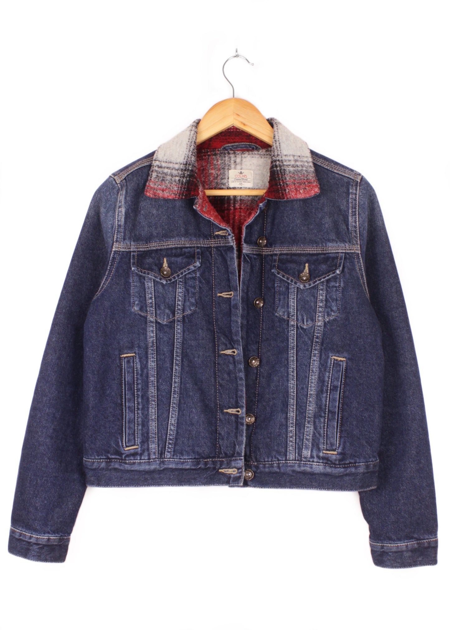 Denim sherpa jacket