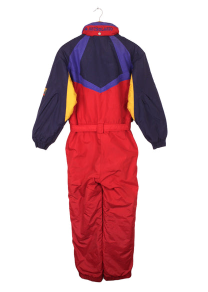 Vintage multicolor snowboard overall