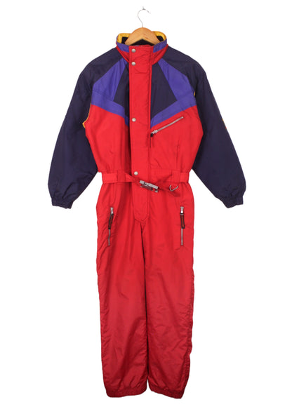 Vintage multicolor snowboard overall