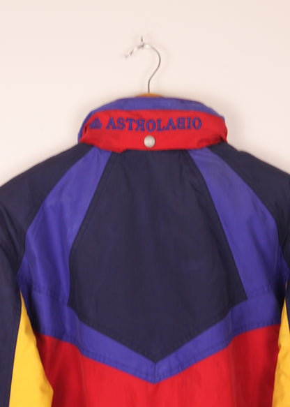 Vintage multicolor snowboard overall