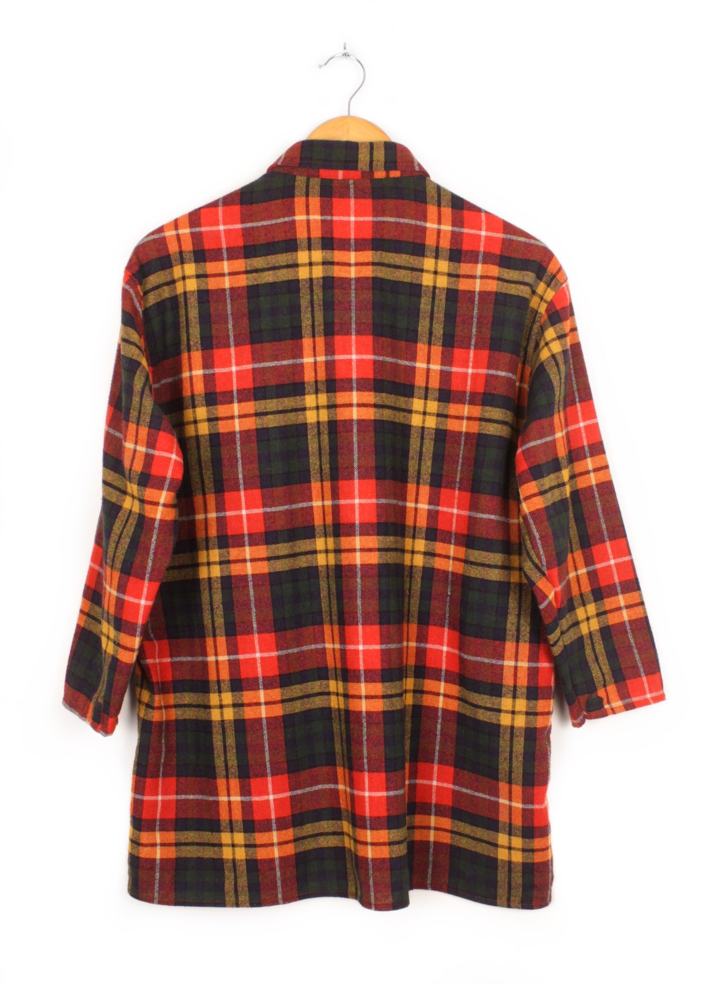 Vintage checked shirt in reb and green