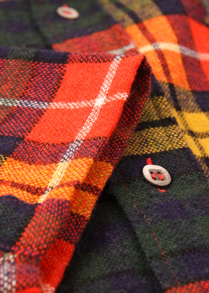 Vintage checked shirt in reb and green