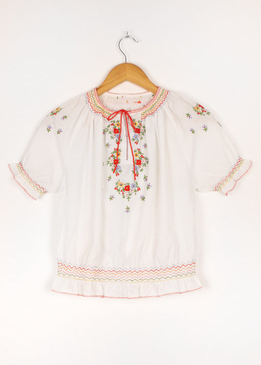 Vintage blouse in white