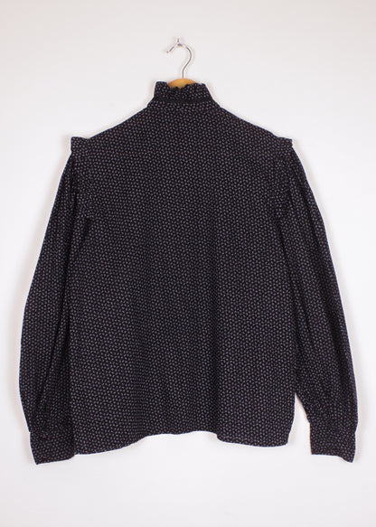 Vintage blouse in black
