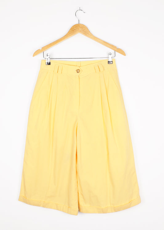 Vintage 80s shorts in yellow