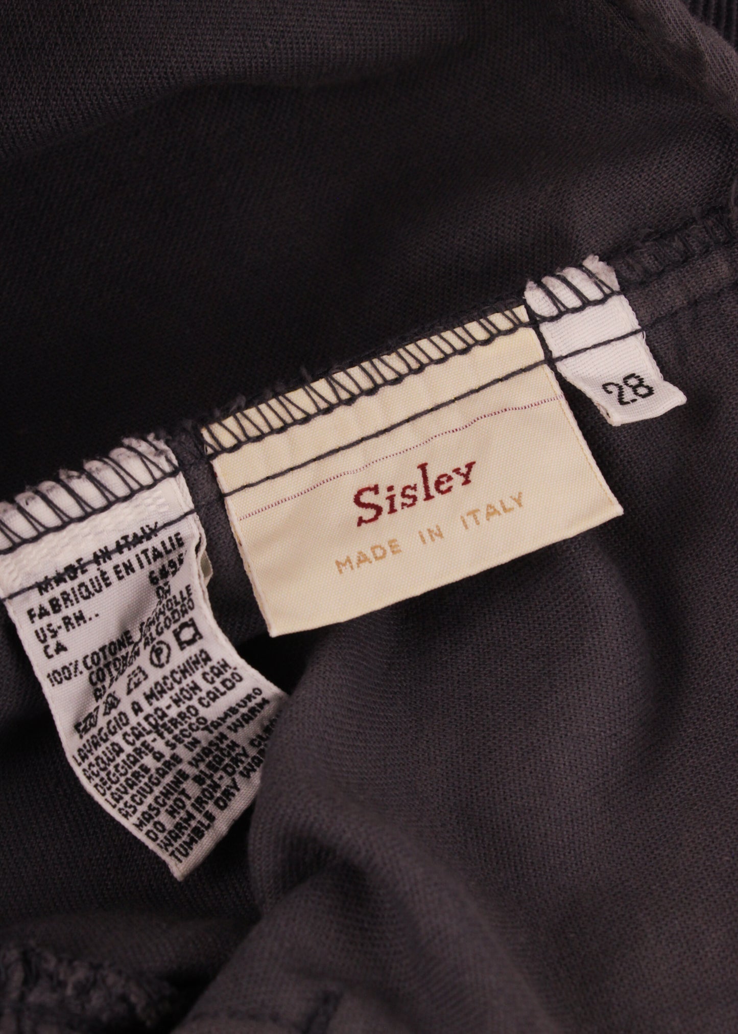 Corduroy skirt in bluish grey