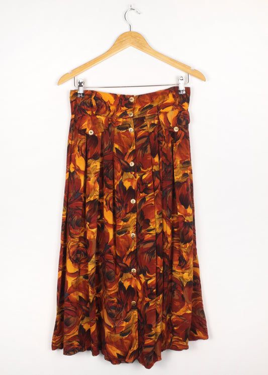 Vintage printed skirt