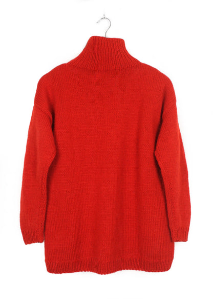 Vintage turtle neck sweater in red