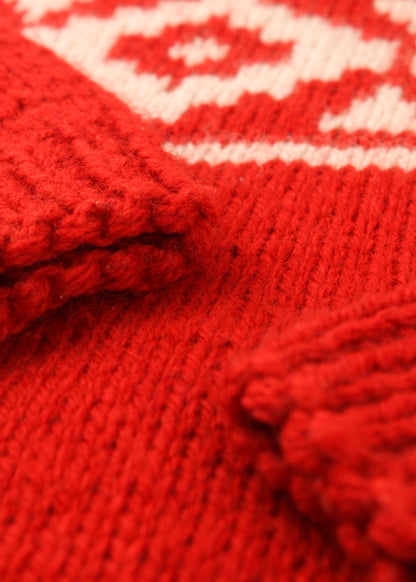 Vintage turtle neck sweater in red