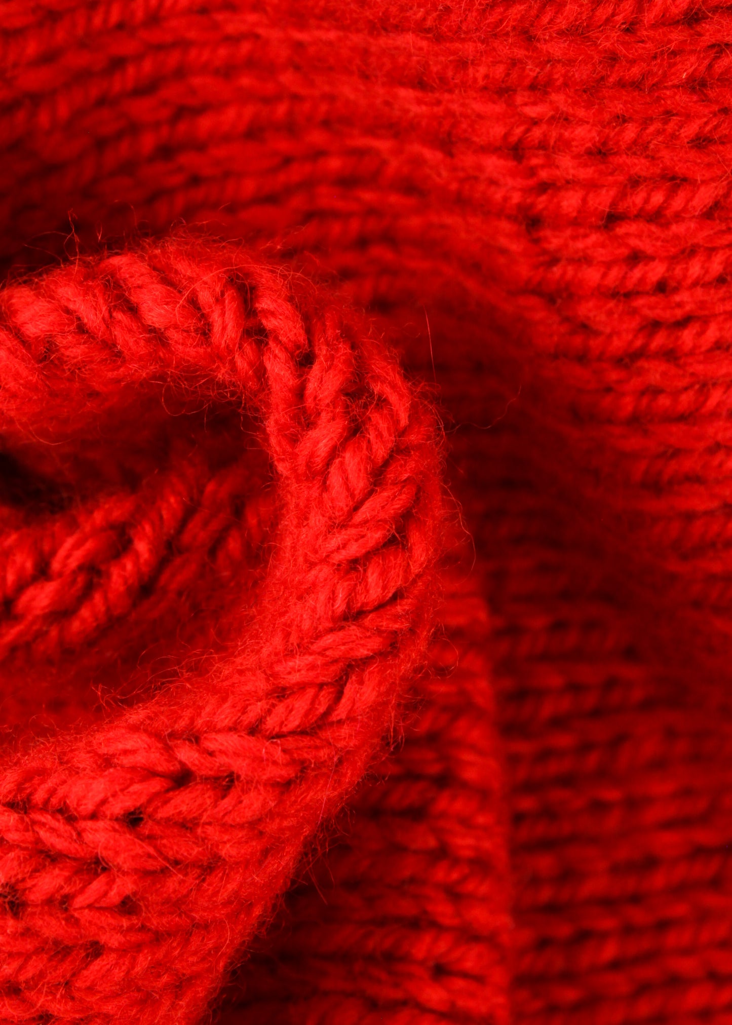 Vintage turtle neck sweater in red