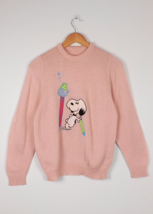 Vintage woolen sweater in rose