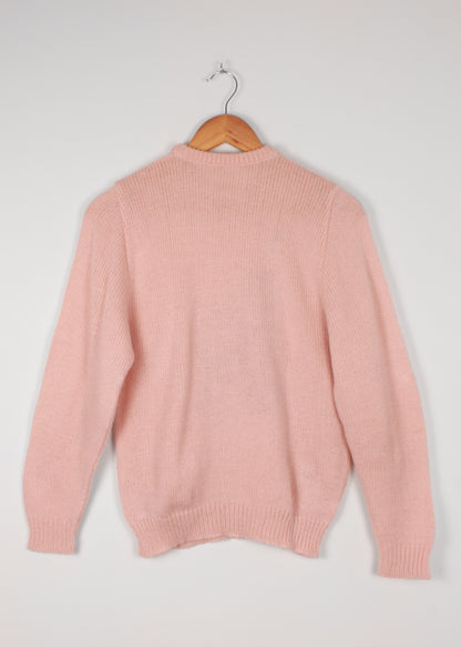 Vintage woolen sweater in rose