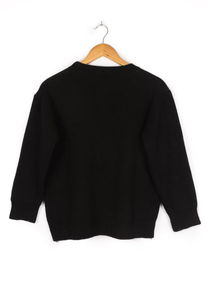 Knit sweater in blаck