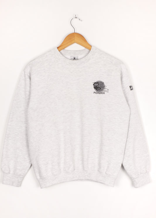 Vintage basic sweatshirt in cloud grey