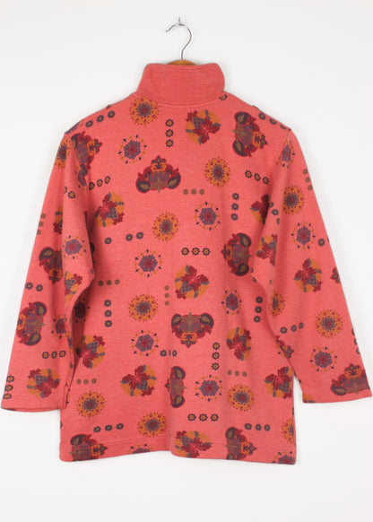 Vintage pink printed sweatshirt